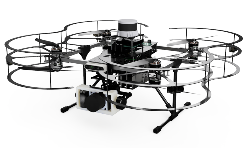 CAD model of our specialized platform